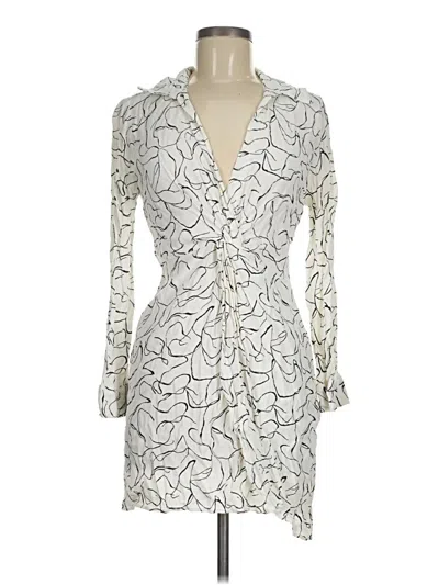 Pre-owned Topshop Cocktail Dress In Silver