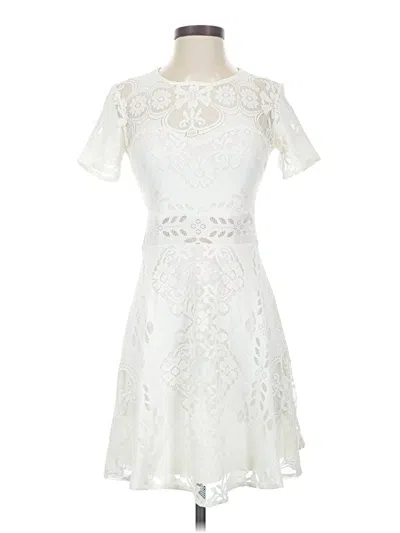 Pre-owned Topshop Cocktail Dress In White