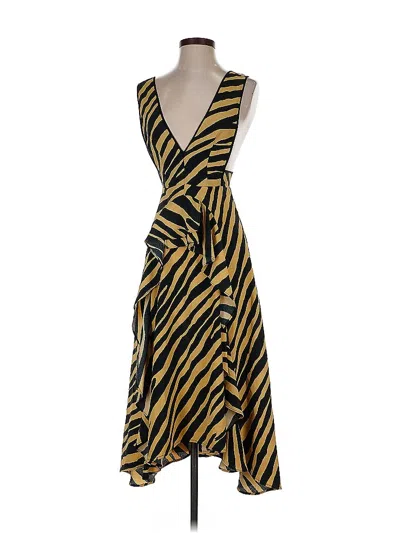 Pre-owned Topshop Cocktail Dress In Yellow