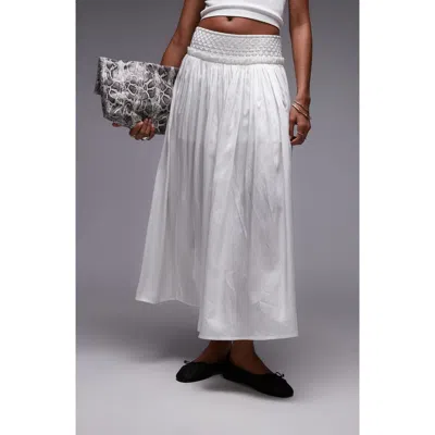 Topshop Crinkle Maxi Skirt