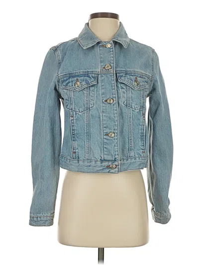 Topshop Denim Jacket In Blue