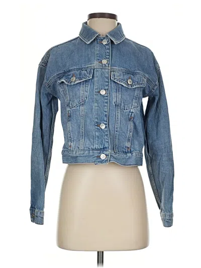 Pre-owned Topshop Denim Jacket In Blue