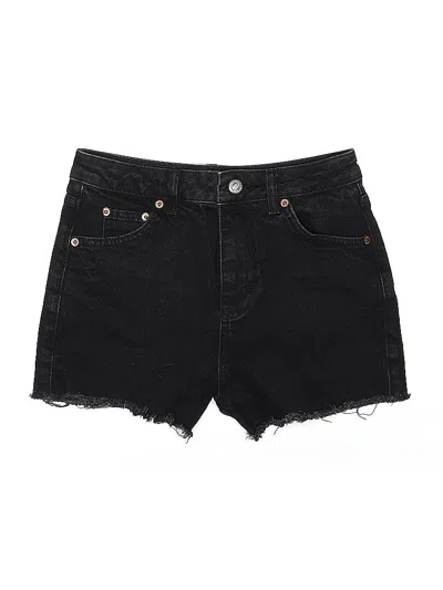 Pre-owned Topshop Denim Shorts In Black