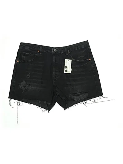 Pre-owned Topshop Denim Shorts In Black