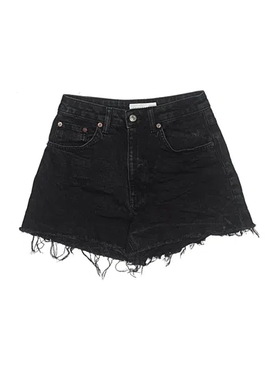 Pre-owned Topshop Denim Shorts In Black