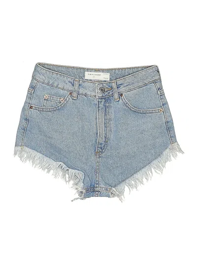Pre-owned Topshop Denim Shorts In Blue