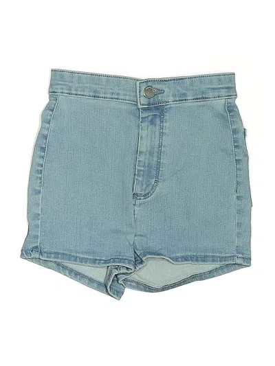Pre-owned Topshop Denim Shorts In Blue