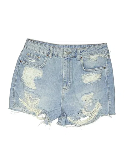 Pre-owned Topshop Denim Shorts In Blue
