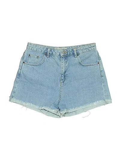 Pre-owned Topshop Denim Shorts In Blue