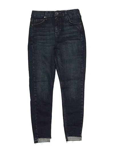 Pre-owned Topshop Denim Shorts In Blue