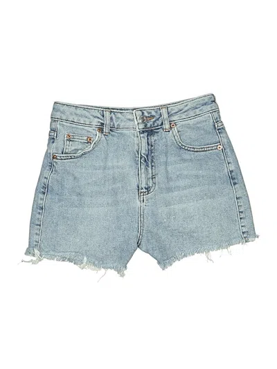 Pre-owned Topshop Denim Shorts In Blue