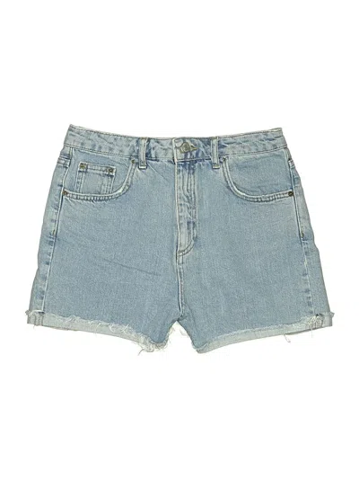 Pre-owned Topshop Denim Shorts In Blue