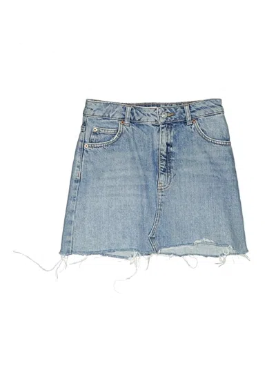 Pre-owned Topshop Denim Shorts In Blue