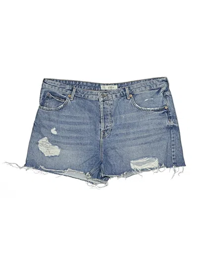 Pre-owned Topshop Denim Shorts In Blue