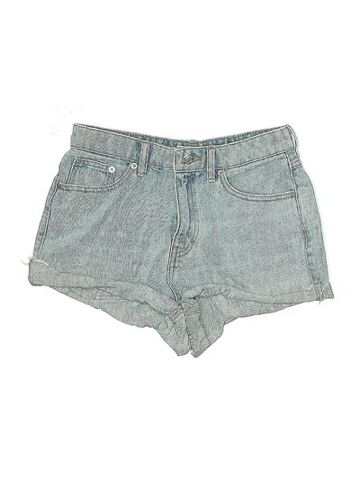 Pre-owned Topshop Denim Shorts In Blue