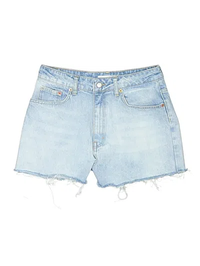 Pre-owned Topshop Denim Shorts In Blue