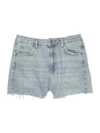 Pre-owned Topshop Denim Shorts In Blue