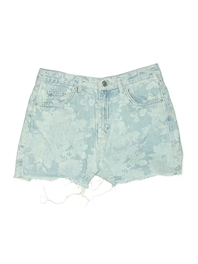 Pre-owned Topshop Denim Shorts In Blue