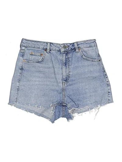 Pre-owned Topshop Denim Shorts In Blue
