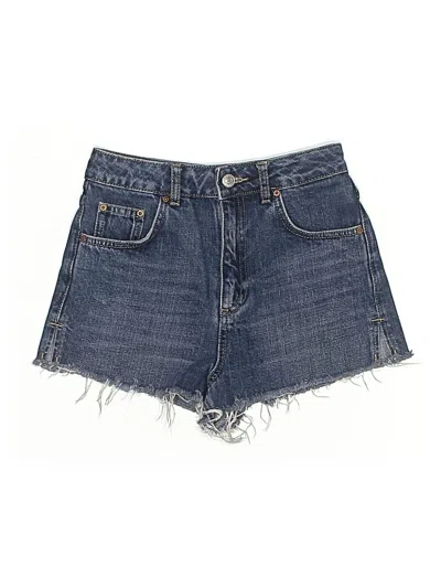 Pre-owned Topshop Denim Shorts In Blue