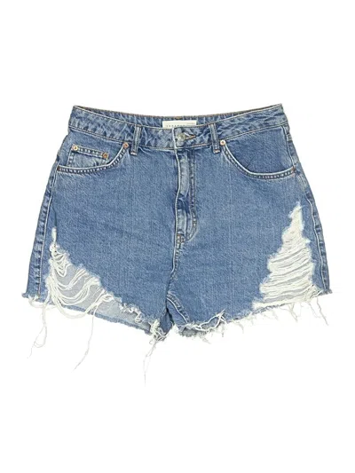 Pre-owned Topshop Denim Shorts In Blue