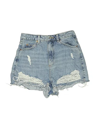 Pre-owned Topshop Denim Shorts In Blue