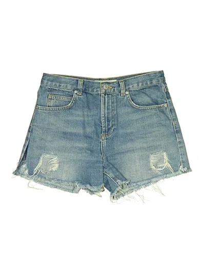 Pre-owned Topshop Denim Shorts In Blue
