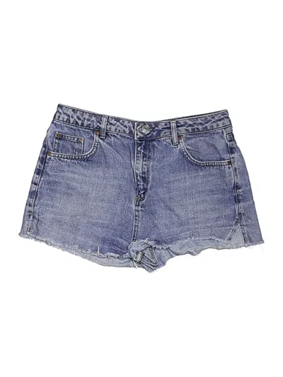 Pre-owned Topshop Denim Shorts In Blue