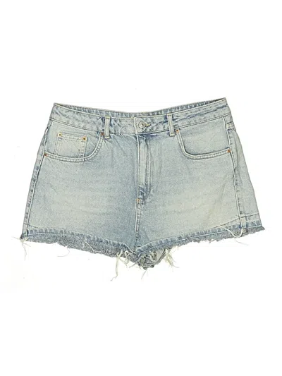 Pre-owned Topshop Denim Shorts In Blue