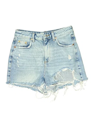 Pre-owned Topshop Denim Shorts In Blue