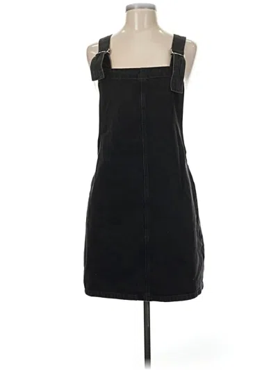 Pre-owned Topshop Denim Skirt In Black