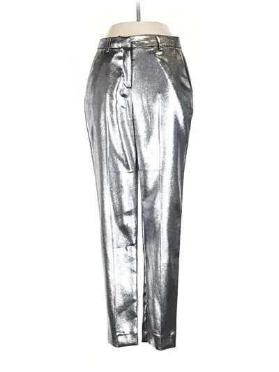 Pre-owned Topshop Dress Pants In Silver