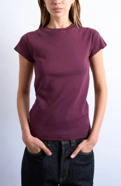 Topshop Everyday Cotton T-shirt In Purple