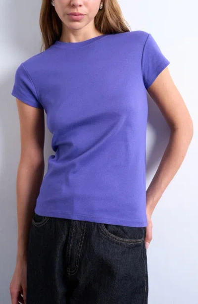Topshop Everyday Cotton T-shirt In Purple