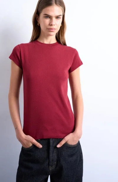 Topshop Everyday Cotton T-shirt In Red