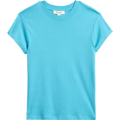 Topshop Everyday Crewneck T-shirt In Blue