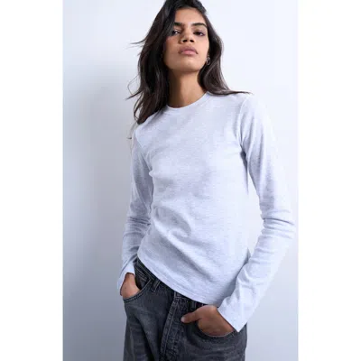 Topshop Everyday Long Sleeve T-shirt In Blue