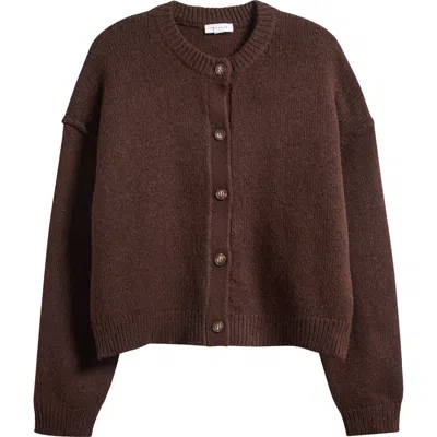 Topshop Exposed Seam Cardigan In Black