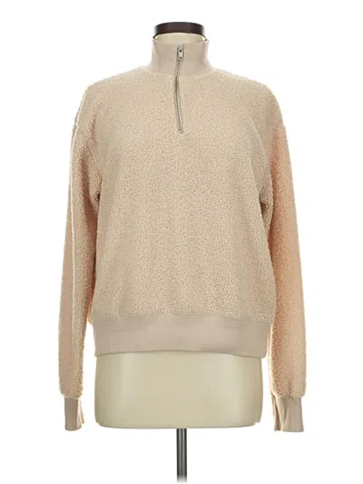 Pre-owned Topshop Fleece Jacket In Brown