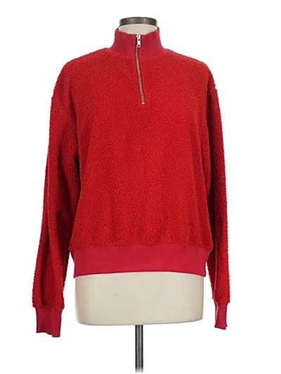 Pre-owned Topshop Fleece Jacket In Red