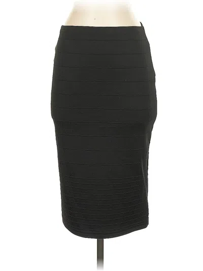 Pre-owned Topshop Formal Skirt In Black