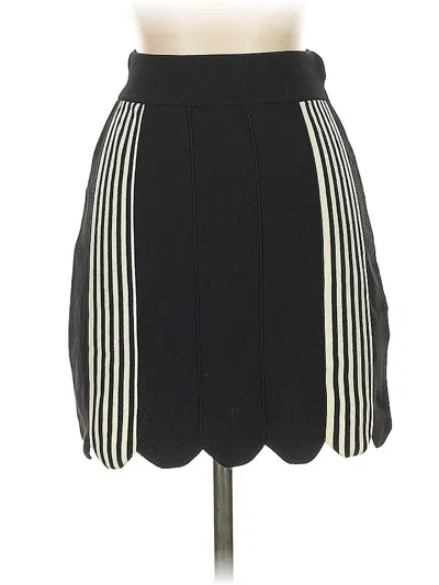 Pre-owned Topshop Formal Skirt In Black