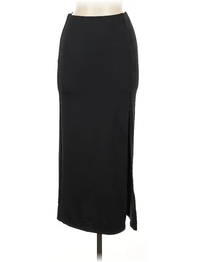 Pre-owned Topshop Formal Skirt In Black