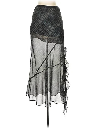 Pre-owned Topshop Formal Skirt In Black