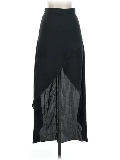 Pre-owned Topshop Formal Skirt In Black