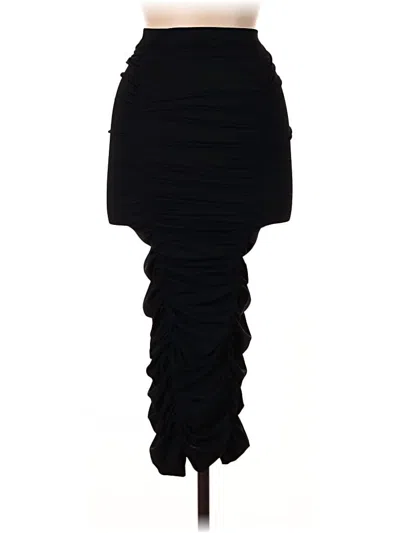Pre-owned Topshop Formal Skirt In Black