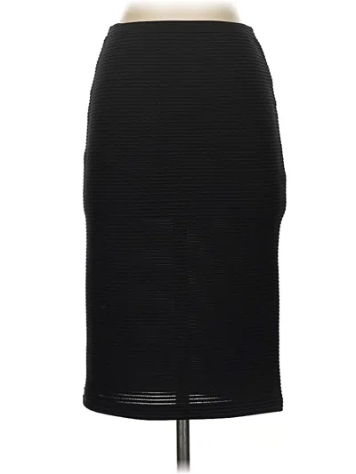 Pre-owned Topshop Formal Skirt In Black