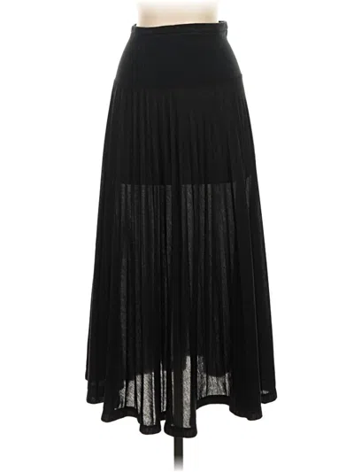 Pre-owned Topshop Formal Skirt In Black