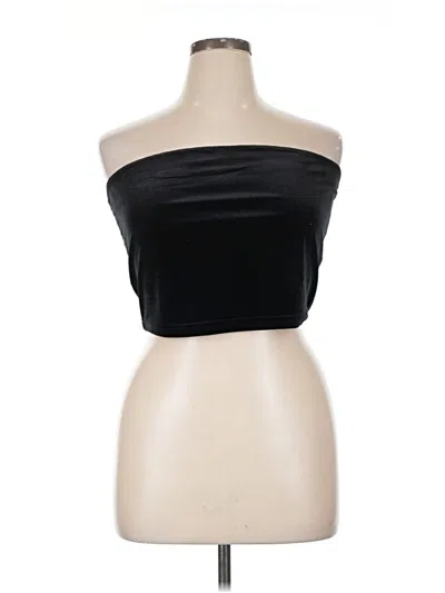 Pre-owned Topshop Formal Skirt In Black
