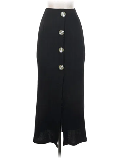 Pre-owned Topshop Formal Skirt In Black